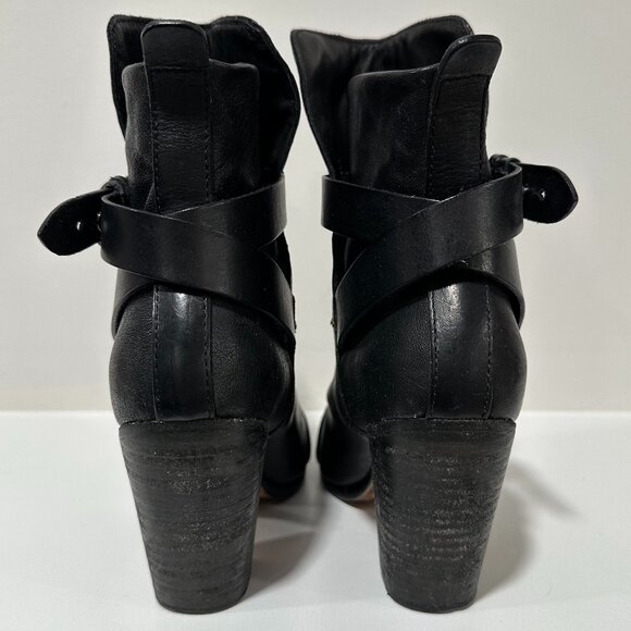 Rag & Bone Women's Kinsey Black Leather Boot Size 38.5 / 8.5 - Picture 5 of 8